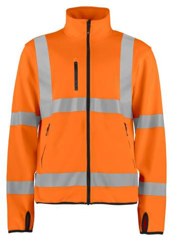 6105, LIGHTWEIGHT EN ISO 20471 CLASS 3 – softshell-jope, Oranž/must - ProJob (1)