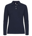 Stretch Premium L/S – polosärk (naistele), Merevägi