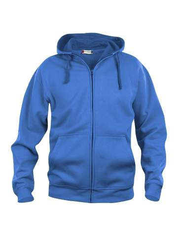 Basic Hoody – täispika lukuga pusa, kuninglik sinine – Clique (1)