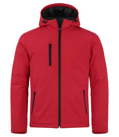 Padded Softshell – kapuutsiga pusa, Punane – Clique (1)