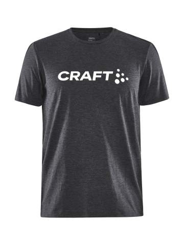 Community Logo SS – T-särk (meestele), Must melange - Craft