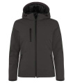 Padded Softshell – kapuutsiga pusa (naistele), Tumehall