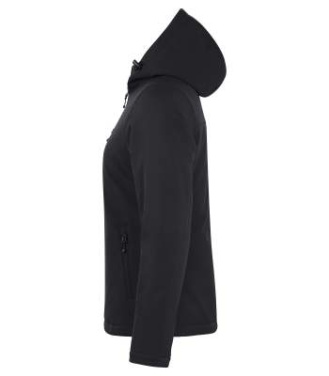 Padded Softshell – kapuutsiga pusa (naistele), Must - Clique (3)
