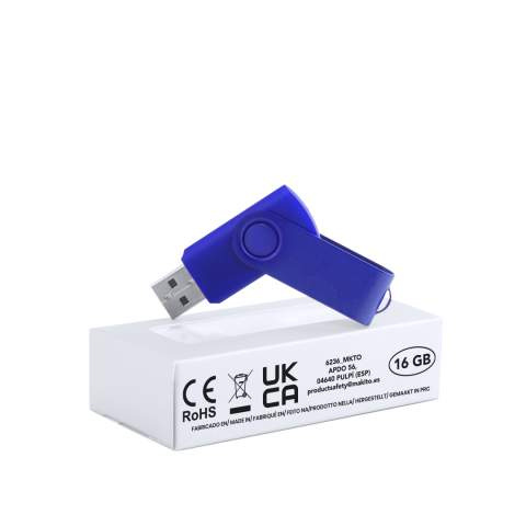 USB-mälupulk Survet 16GB, Sinine – Makito