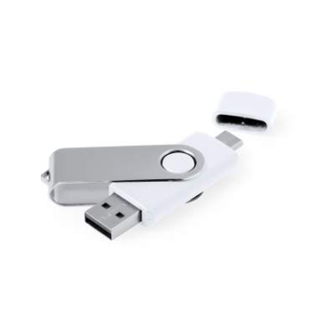 USB-mälupulk Ladny 16GB, Valge – Makito (2)