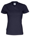 T-shirt Lady – V-kaelusega kampsun, Tumesinine