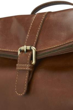 Leather Line – seljakott, Konjak – Derby of Sweden (3)