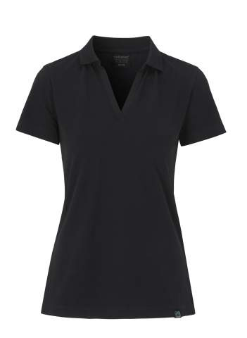 Stretch Lady – polosärk, Must – Cottover (1)