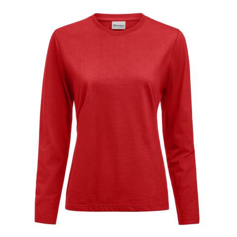 Heavier Pro L/S W – T-särk, Punane – Printer Essentials (1)