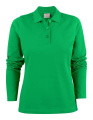 Surf Long Sleeve Pique – polosärk (naistele), Värske roheline