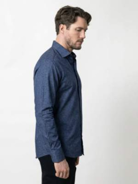 PB143 Twill Regular Fit – särk (meestele), Indigosinine paisley-muster - J.Harvest & Frost (2)