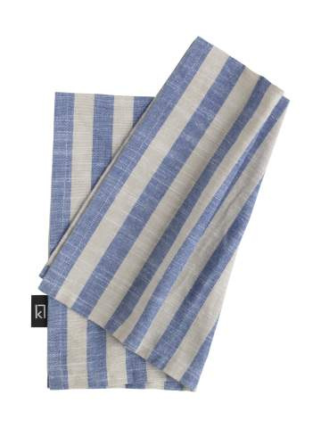 Kitchen Stripe – rätik, Sinine – Kosta Linnewäfveri (1)