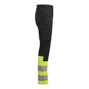 2328 Service Stretch Hi-Vis – püksid, Must/kollane – Jobman (4)