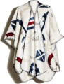 Poncho Kust – fliis, Valge