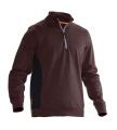 5401 1/2-zip – pusa, pruun/must