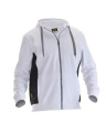 5400 Sweatshirt – kapuutsiga pusa, valge/must