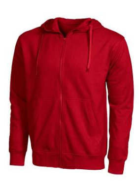 Midland Hood hoodie – täispika lukuga pusa, Punane – Graphix (3)
