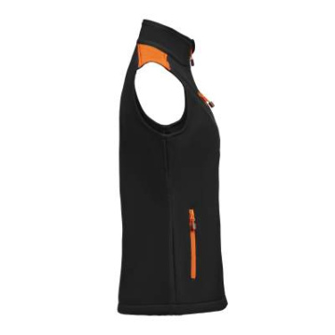 Prime Softshell – vest (naistele), Must/oranž – Printer PRIME (4)