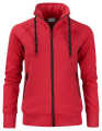 Jog RSX Sweater – täispika lukuga pusa (naistele), Punane