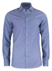 PB48 Jacquard Slim Fit – särk (meestele), Sinine muster