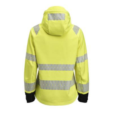 1377 Hi-Vis – softshell-jope (naistele), Kollane/must – Jobman (3)