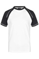 Meeste raglan-T-särk, valge/must