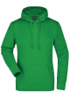 Naiste kapuutsiga dressipluus, sõnajalg-roheline