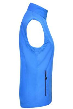 Naiste softshell-vest, azur – James & Nicholson (3)