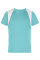 Jooksu-T-juunior, piparmünt/valge