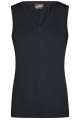 Naiste V-kaelusega pullover, must