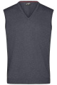 Meeste V-kaelusega pullover, antratsiit-melange