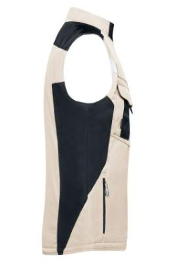 Craftsmen Softshell vest – STRONG, kivi/must – James & Nicholson (3)