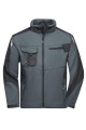 Tööriiete softshell-jakk – STRONG, antratsiithall/must