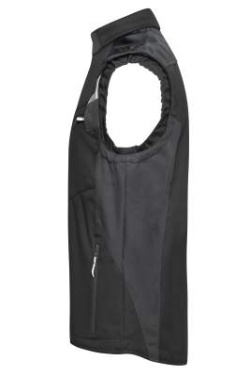 Tööriiete softshell-vest – STRONG, must/must – James & Nicholson (2)
