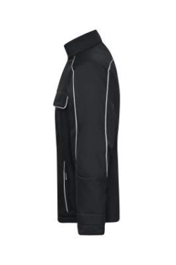 Tööriiete softshell-jakk - SOLID, must – James & Nicholson (2)