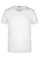 Meeste Slim Fit V-T-särk, valge
