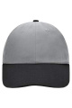 6-paneeliga Raver nokamüts, helehall/must