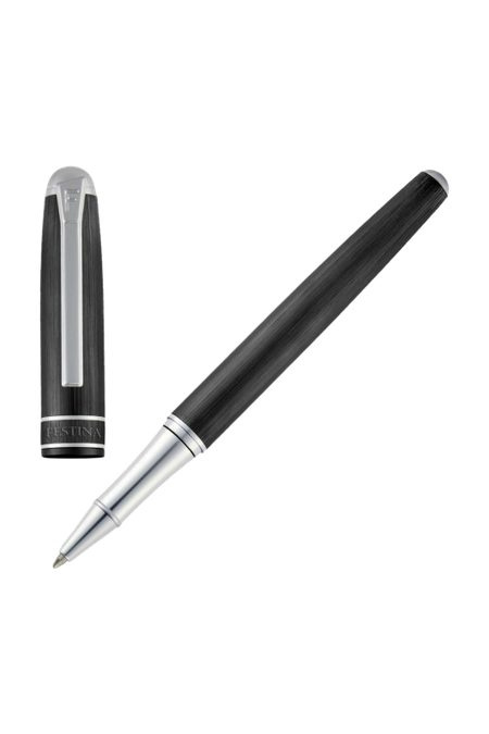 Rollerpliiats Classicals Brushed must & kroom, tootepilt (1)