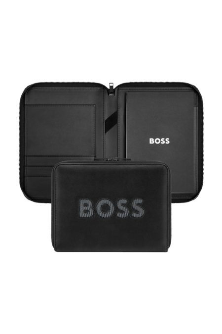 Konverentsikaust A5 Boss Cut Out must ja hall, tootepilt (1)