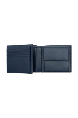 Rahakott klapiga Classic Grained tumesinine, tootepilt (3)