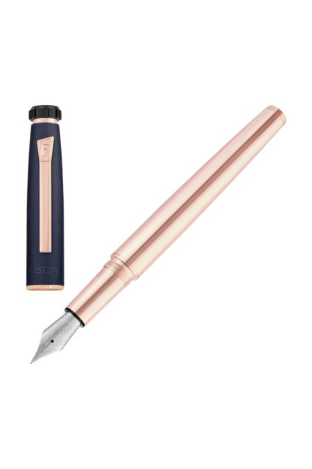Täitesulepea Chronobike Rose kuldne tumesinine, tootepilt (1)