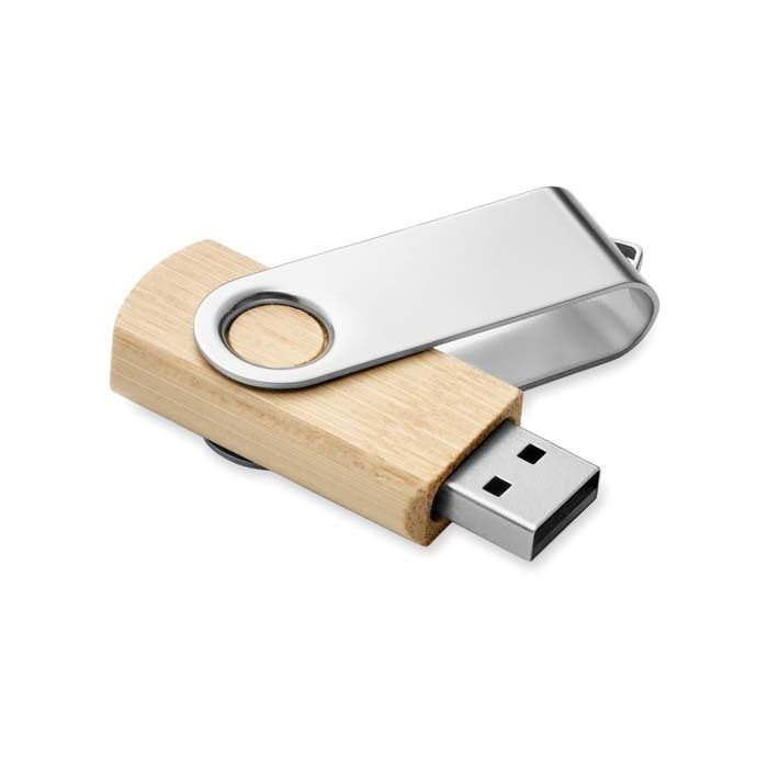 Bambusest Techmate USB-mälupulk, 1–64 GB, tootepilt