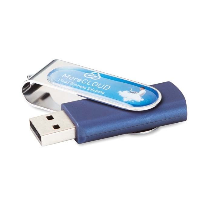 USB-mälupulk 3D-kuppelkleebisega, 1–64 GB, tootepilt