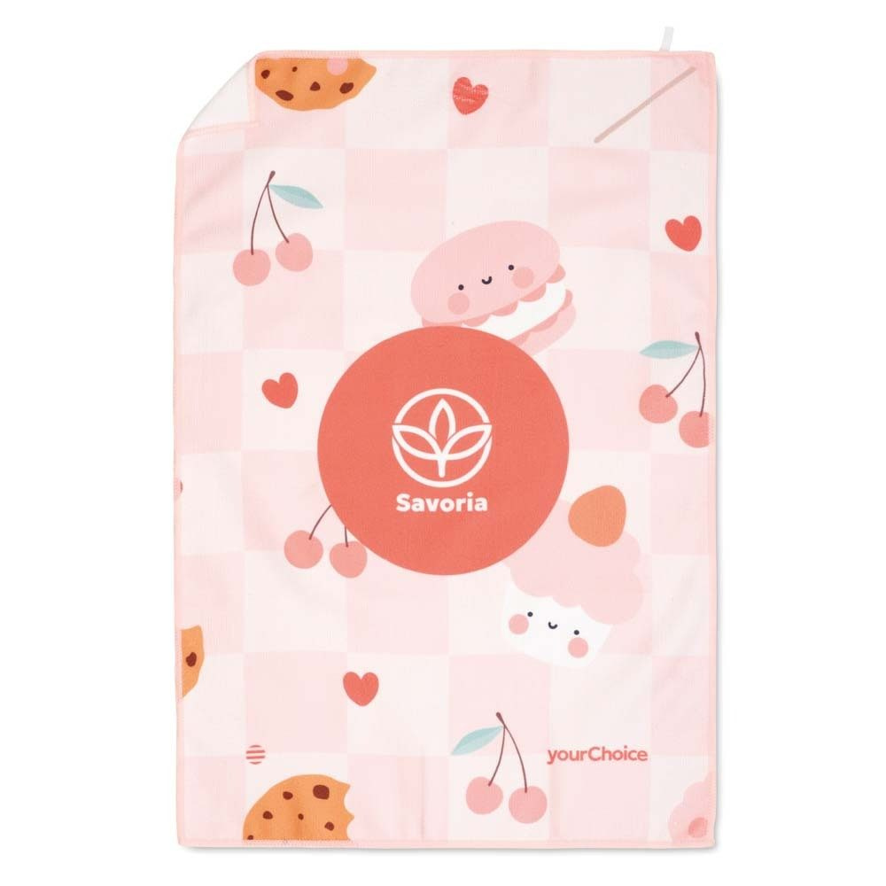 Sublimatsioontrükiga mikrokiust käterätik, 240 g/m², tootepilt