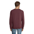 Meeste ümara kaelusega dressipluus SULLY, 280 g/m², Heather Oxblood