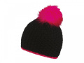 coFEE glow fur müts, neoonroosa
