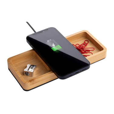 Juhtmevaba laadijaga lauaorganisaator REEVES-BAMBOOCHARGE, 15 W (4)