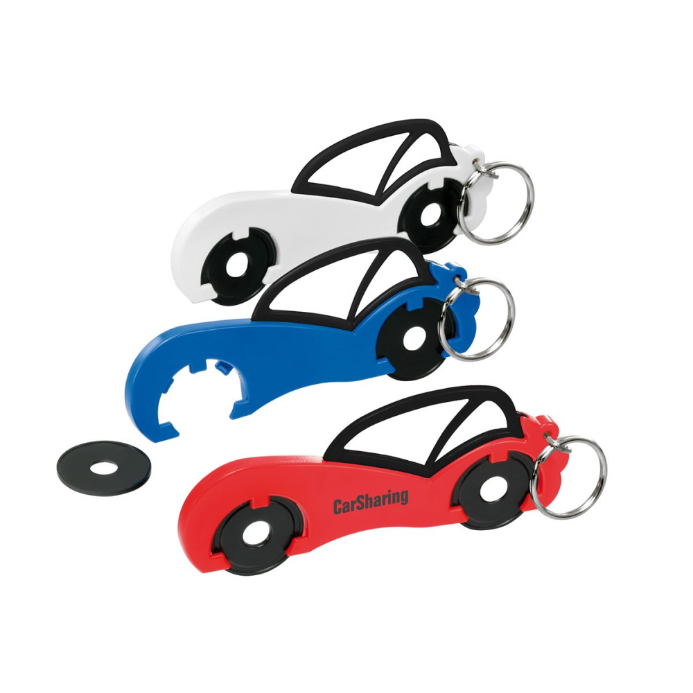 Ostukärumündi hoidja „car“, must, tootepilt (1)