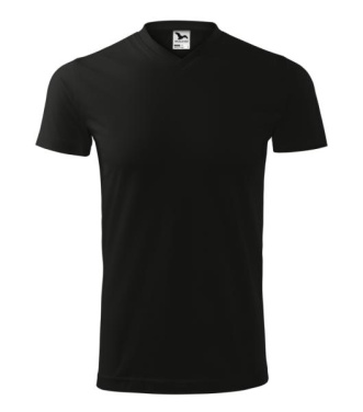 MALFINI Heavy V-neck – T-särk, must, 4XL, tootepilt (2)