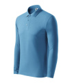 MALFINI Pique Polo LS – meeste polosärk, taevasinine